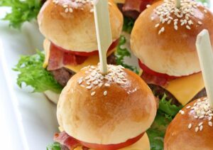 Easy and tasty appetizers, these mini cheeseburgers are perfect for any gathering