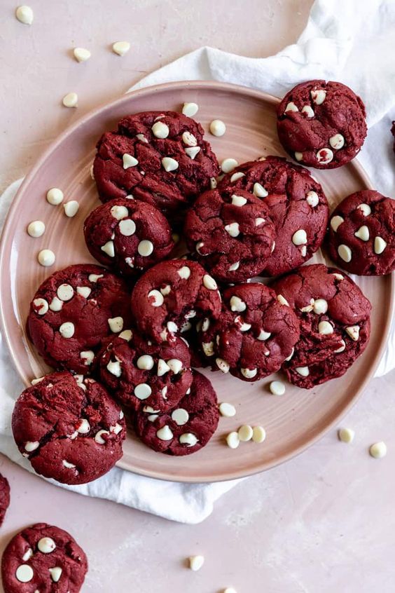Red Velvet Cake Mix Cookies Soft, chewy cookies with white chocolate chips. Simple, 4ingredient repe for delightful homemade treats